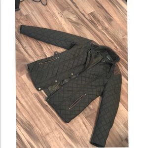 Ralph Lauren Olive Green Quilted Spring Jacket